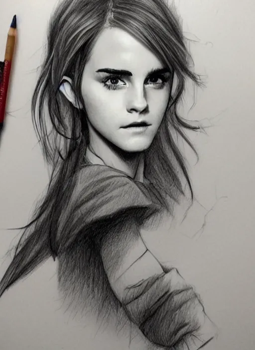 Image similar to wow this guy draws celebs as anime characters and his emma watson drawing is insane