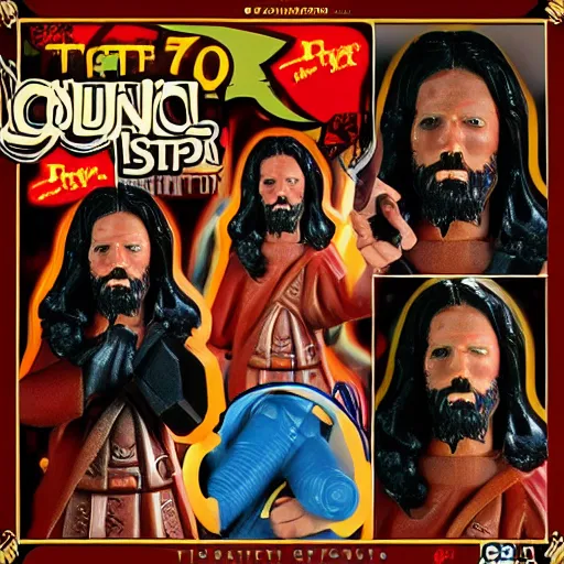 Image similar to 1 7 th century jesus stop motion vinyl action figure, plastic, toy, butcher billy style