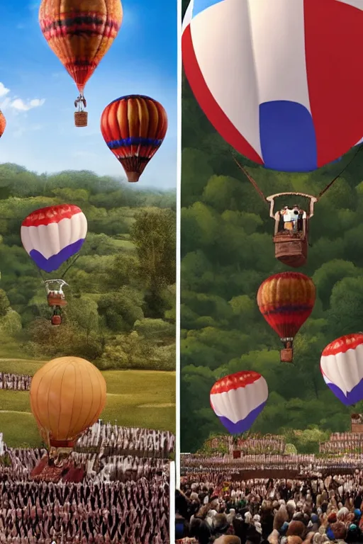 Image similar to queen elizabeth ii in up ( 2 0 0 9 film ) pixar flying in a balloon house