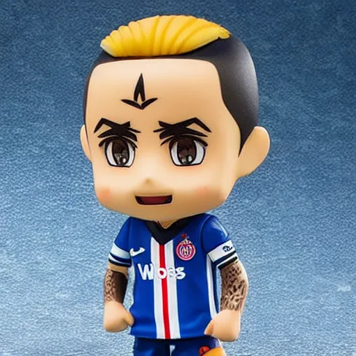 Image similar to arturo vidal as an anime nendoroid of, detailed product photo