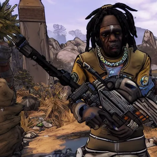 Prompt: Chief Keef in borderlands 2 very detailed 4K quality super realistic