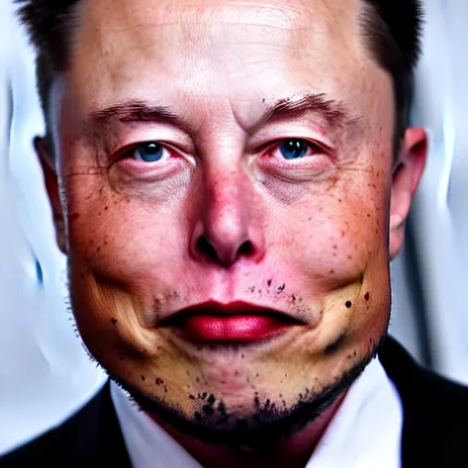 Prompt: Elon Musk with Chameleon eyes
