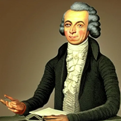 Prompt: robot Immanuel Kant