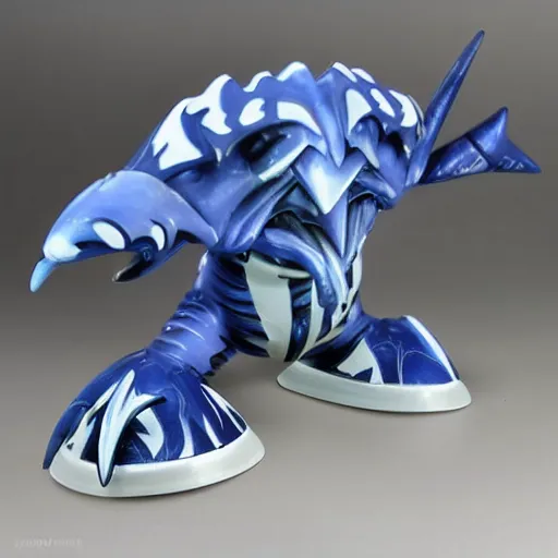 Prompt: kyogre pokemon as a warhammer tabletop figurine t