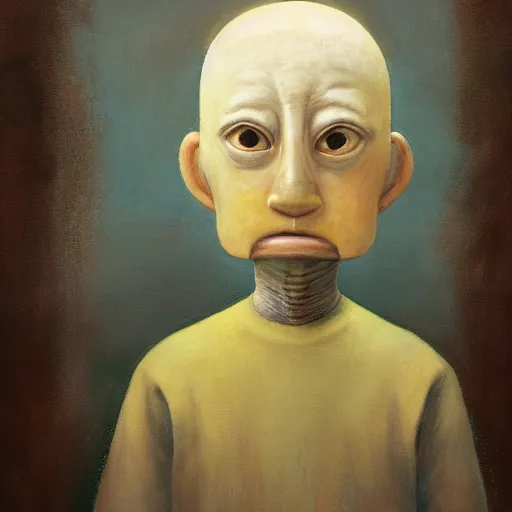 Image similar to a portrait of a character by Shaun Tan