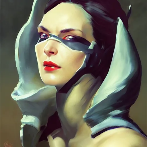 Prompt: greg manchess portrait painting of partially armored marie d'arcanto alias rogue as overwatch character, medium shot, asymmetrical, profile picture, organic painting, sunny day, matte painting, bold shapes, hard edges, street art, trending on artstation, by huang guangjian and gil elvgren and sachin teng