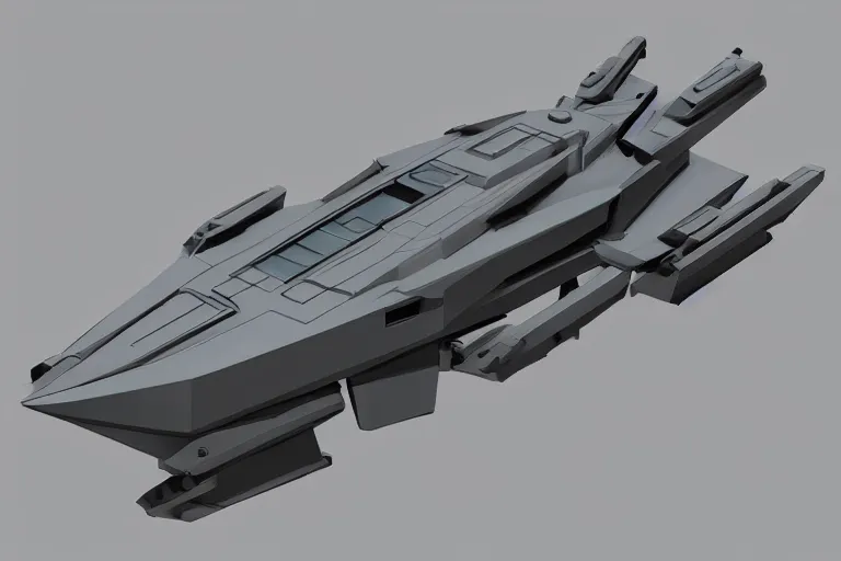 Image similar to concept art of a futuristic military boat, in gunmetal grey, extremely symmetrical, blueprint schematics, top down view, bottom view, side view, mecha inspired, gun turret, robotic, highly detailed, artstation, pinterest, super realistic, hard surface model, autodesk maya, octane render