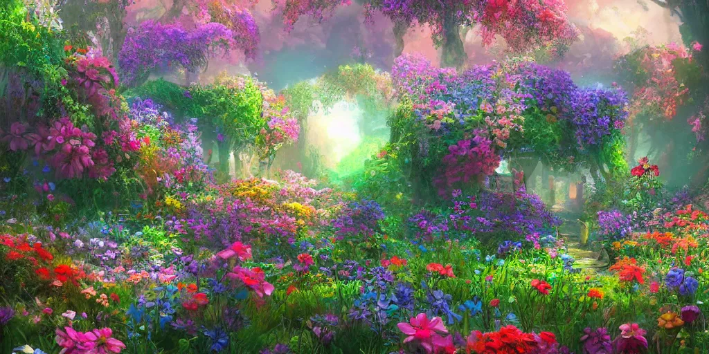 fantasy flowers art