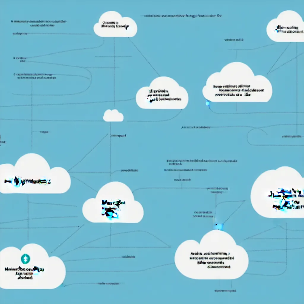 Prompt: a simple micro-service deployed to a public cloud , presented at keynote by CEO, trending on Artstation, by Visual Capitalist