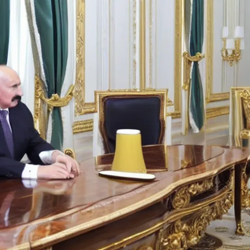 Prompt: Alexander Lukashenko with drip