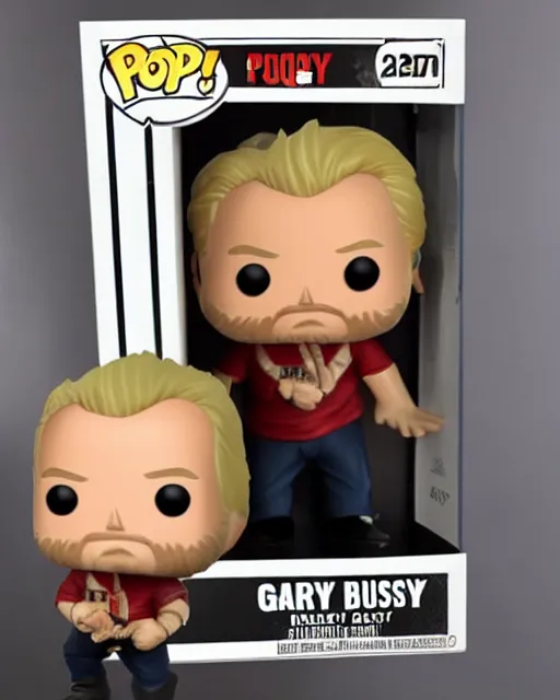 Prompt: Gary Busey Funko Pop. Photographic, photography
