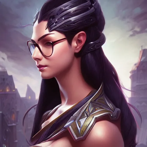 Image similar to perfectly - centered - portrait of vayne from league of legends, intricate, highly detailed, digital painting, artstation, concept art, smooth, sharp focus, illustration, unreal engine 5, 8 k, art by artgerm and greg rutkowski and alphonse mucha