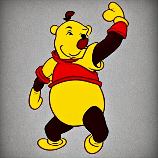 Prompt: winnie the pooh as dhalsim in street fighter