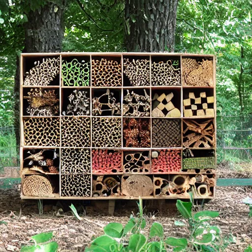 Prompt: insect hotel designed by Norman Foster