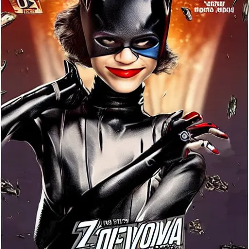 Image similar to zendaya catwoman