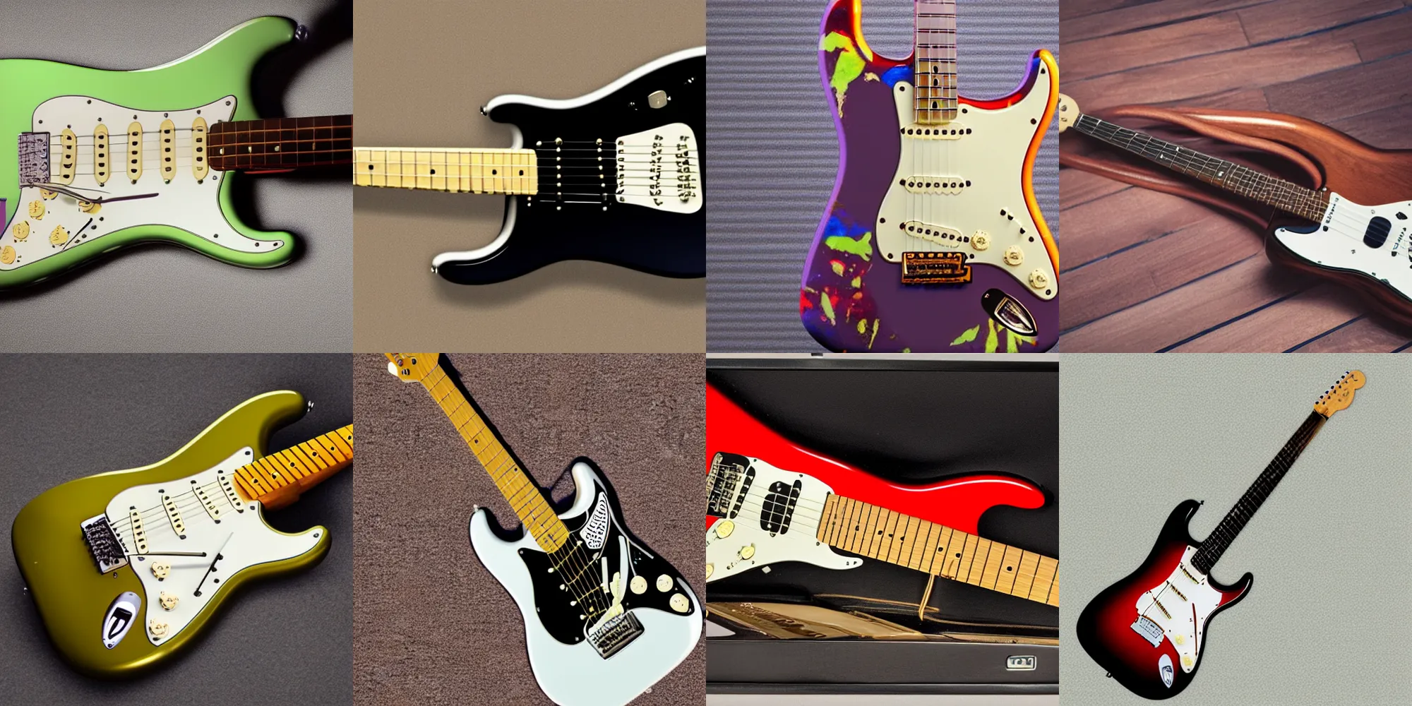 Prompt: fender stratocaster inspired by microsoft word