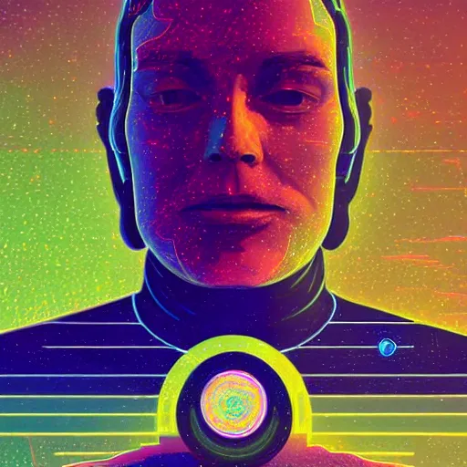 Image similar to a detailed itinerary of our journey into the cosmos and beyond, 1 6 bit digital art by jamesdob rockowski and beeple and 8 k resolution digital art trending on artstation a full length portrait of a giant autonomous