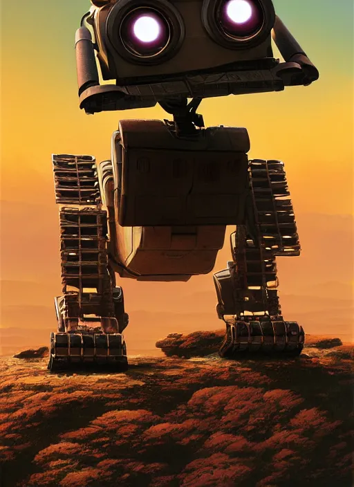 Prompt: wall - e movie poster artwork by michael whelan and tomer hanuka, giraffes, full of details, by makoto shinkai and thomas kinkade, matte painting, trending on artstation and unreal engine