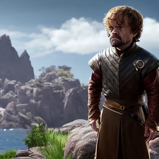 Image similar to Tyrion Lannister fighting in apex legends