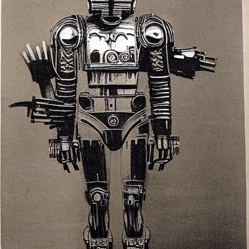 Image similar to drawing of c - 3 p 0 by leonardo da vinci