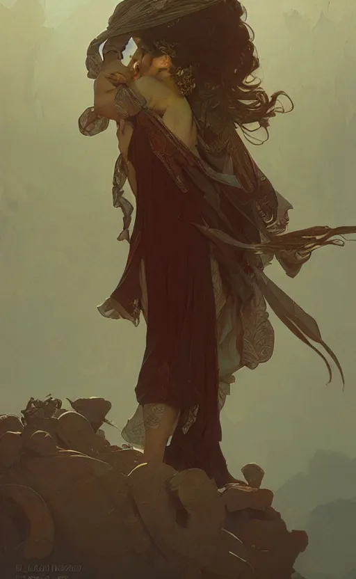 Image similar to a personification of the country iran, highly detailed, digital painting, artstation, concept art, sharp focus, illustration, art by greg rutkowski and alphonse mucha