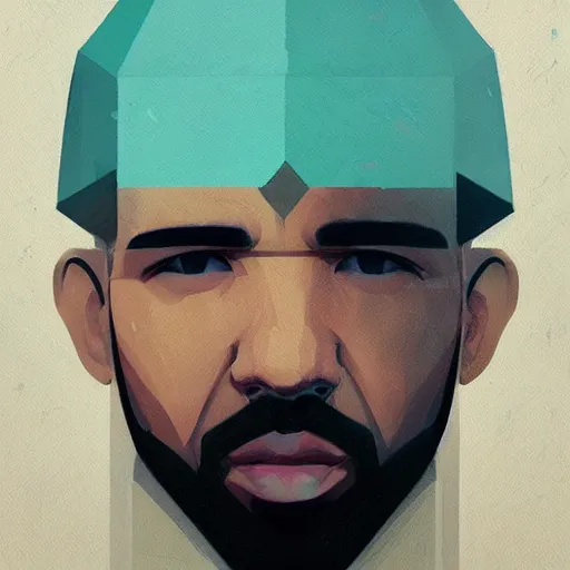 Drake profile picture by Greg Rutkowski, asymmetrical, | Stable ...