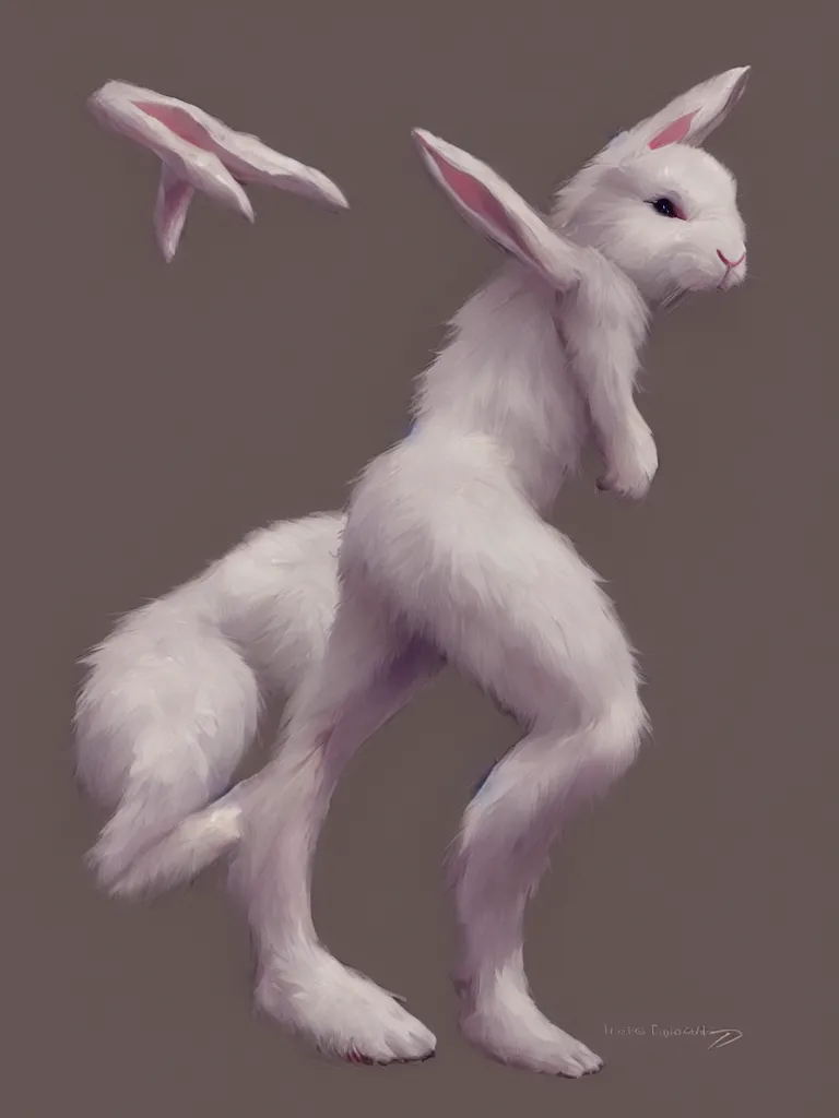 Prompt: bunny leg, a portrait of gorgeous white skin furry bunny leg, leg, leg, leg, leg, leg, leg, anime fursona furry art commission, anime!, furry art, greg rutkowski, furaffinity, award winning