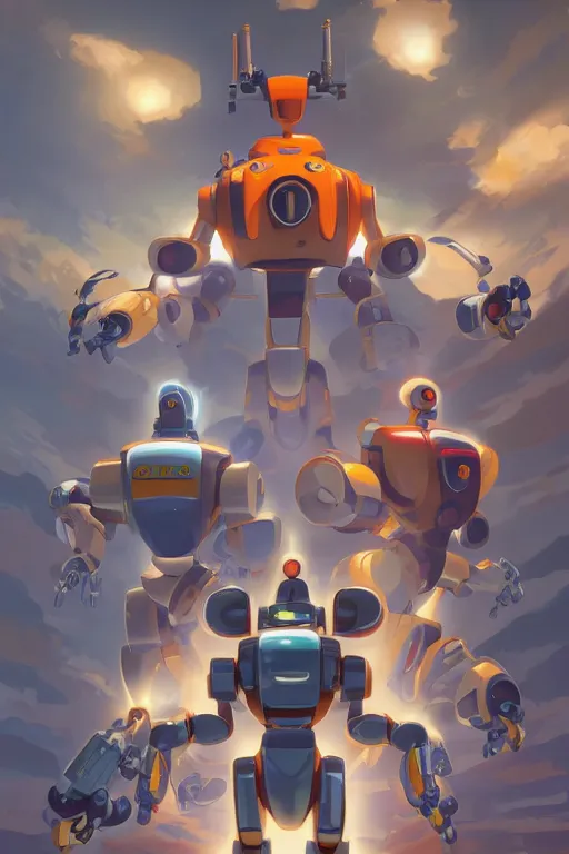 Image similar to metabots medabots medarotto medarot robot minimalist comics, behance hd by jesper ejsing, by rhads, makoto shinkai and lois van baarle, ilya kuvshinov, rossdraws global illumination ray tracing hdr radiating a glowing aura