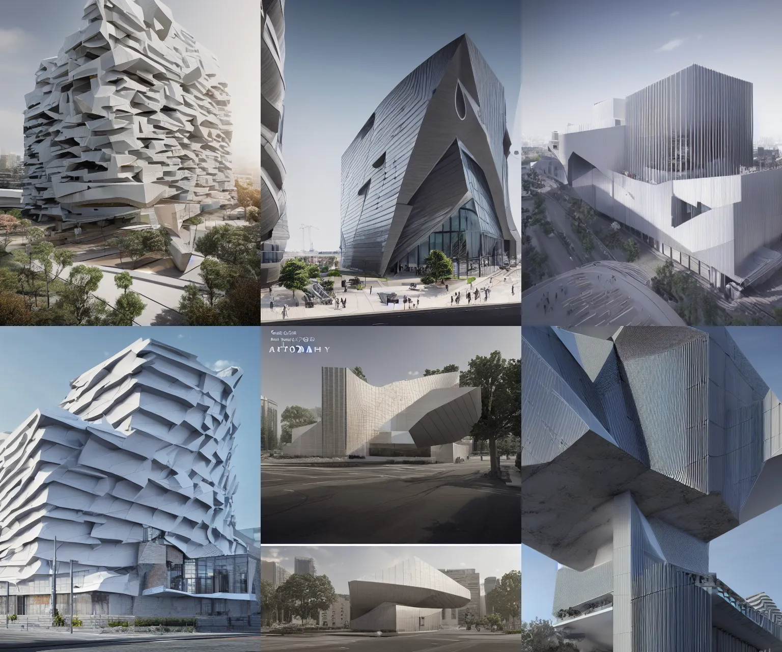 Image similar to a beautiful 3d renderings of buildings, architecture by Morphosis Architect. Architectural photography, 14mm, cinematic photography, high resolution 4k, cg architects, vray