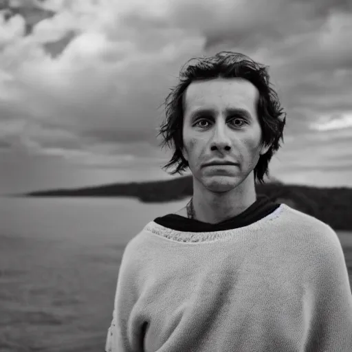 Image similar to portrait of a beautiful white Colombian male with brown hair By Emmanuel Lubezki