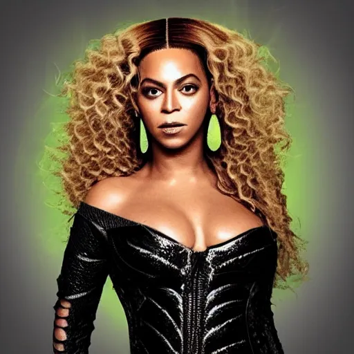 Image similar to beyonce as a bee hybrid