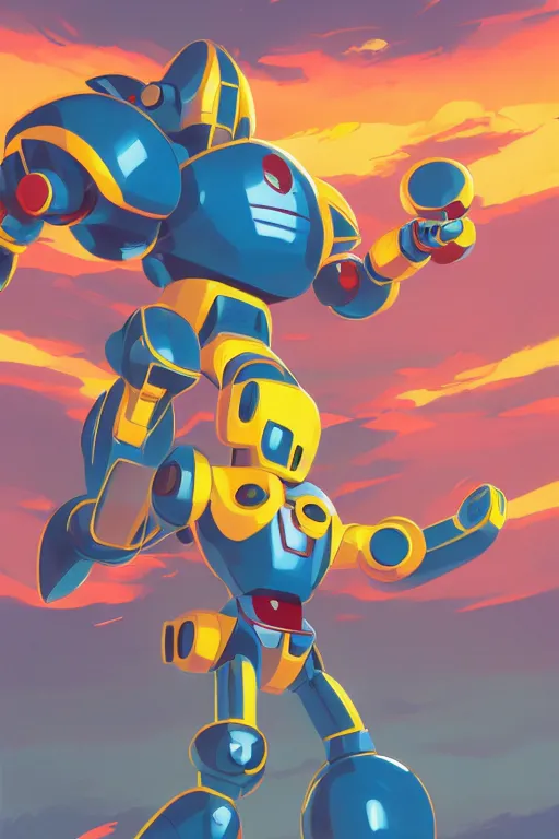 Image similar to metabots medabots medarotto medarot robot minimalist comics, behance hd by jesper ejsing, by rhads, makoto shinkai and lois van baarle, ilya kuvshinov, rossdraws global illumination ray tracing hdr radiating a glowing aura