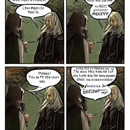 Image similar to a sad ending for the lord of the rings