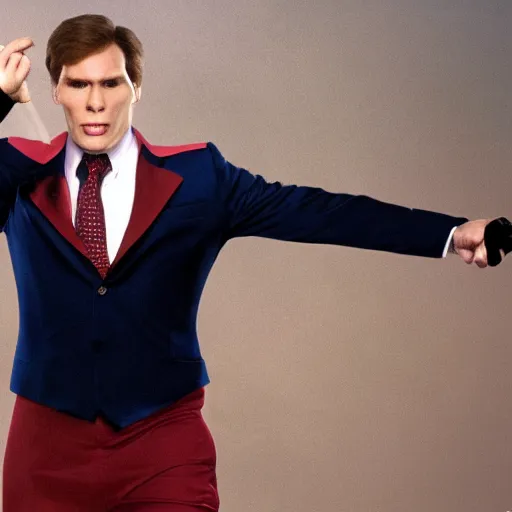 Image similar to Live Action Still of Jerma985 in Austin Powers, real life, hyperrealistic, ultra realistic, realistic, highly detailed, epic, HD quality, 8k resolution, body and headshot, film still