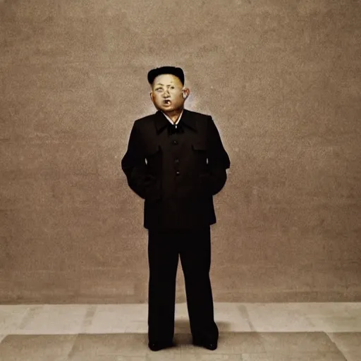 Image similar to A North Korean communist DJ, portrait, by Davide Sorrenti