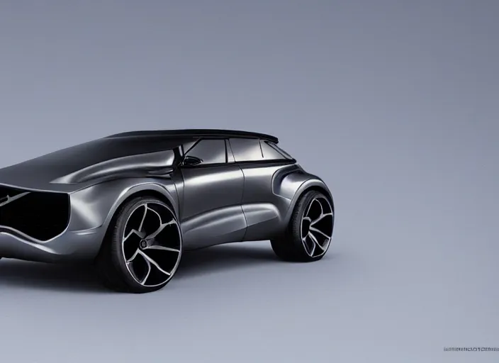 Prompt: wide view shot of a new car for 2 0 3 2 with offroad tires installed. style by petros afshar, christopher balaskas, goro fujita, and rolf armstrong. car design by toyota and volvo.