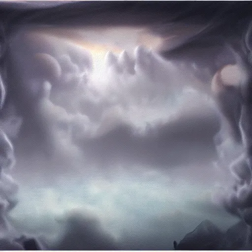 Prompt: mystical matte painting of microfiber cloth. magic. ominous. spirits