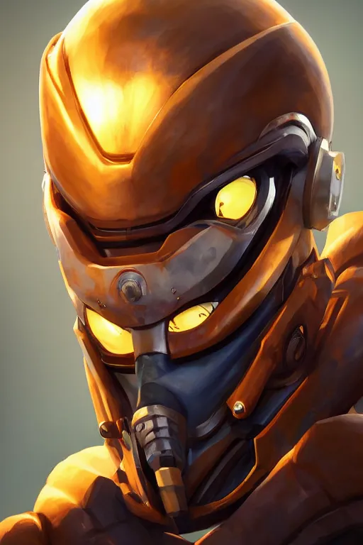 Image similar to epic mask helmet robot ninja portrait stylized as fornite style game design fanart by concept artist gervasio canda, behance hd by jesper ejsing, by rhads, makoto shinkai and lois van baarle, ilya kuvshinov, rossdraws global illumination radiating a glowing aura global illumination ray tracing hdr render in unreal engine 5