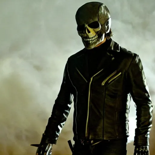 Prompt: Norman reedus as the ghost rider