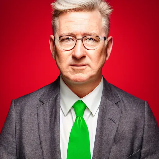 Image similar to augustus aloysius corporate portrait, senior sales marketing acquisitions ceo executive vp, purple green color scheme, professional studio lighting, hyperreal detailed lifelike facial features, corporate portraiture photographed by david lynch