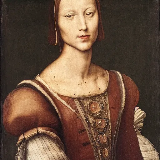 Image similar to portrait of a renaissance woman