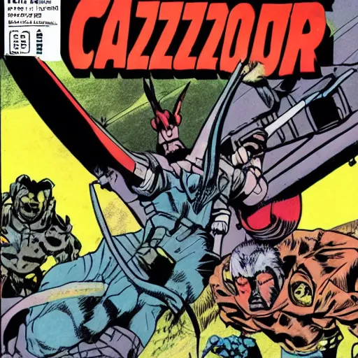 Image similar to cazador comic by ariel olivetti