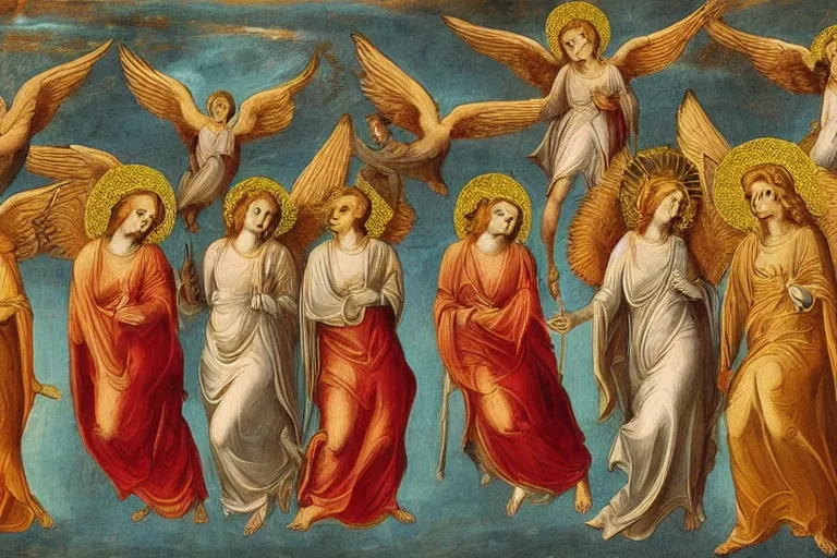 Image similar to the angels as described in the book of revelations