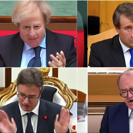 Image similar to Prime Minister's Questions The Leader of the Opposition Asks what the Prime Minister's going to do Slow zoom in on the potato