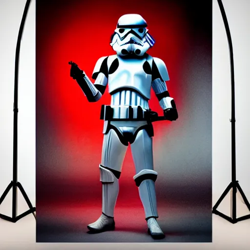 Prompt: a realistic photography of a storm trooper looking like a samurai, studio lighting