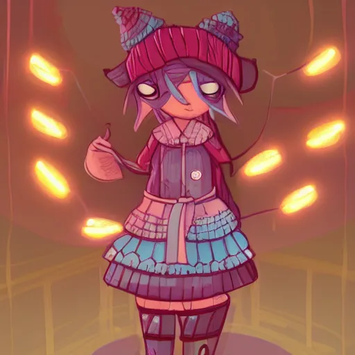 Image similar to knit candypunk sorcerer, high - quality, character design!!!! beautiful lighting, magicpunk, dollpunk, 1 6 k, oled