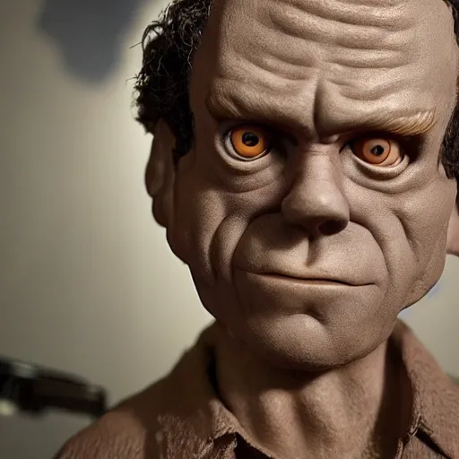 Prompt: animatronic John C. Reilly, exposed mechanics, photo, Stan Winston studios, detailed, 4k