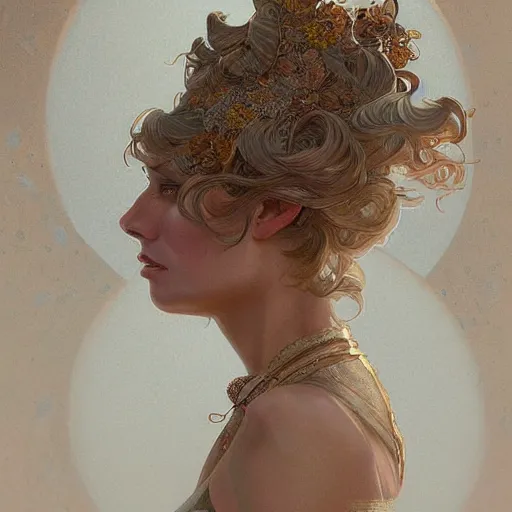 Prompt: hannigan, intricate, elegant, highly detailed, 8k, digital painting, artstation, concept art, smooth, sharp focus, illustration, art by artgerm and greg rutkowski and alphonse mucha