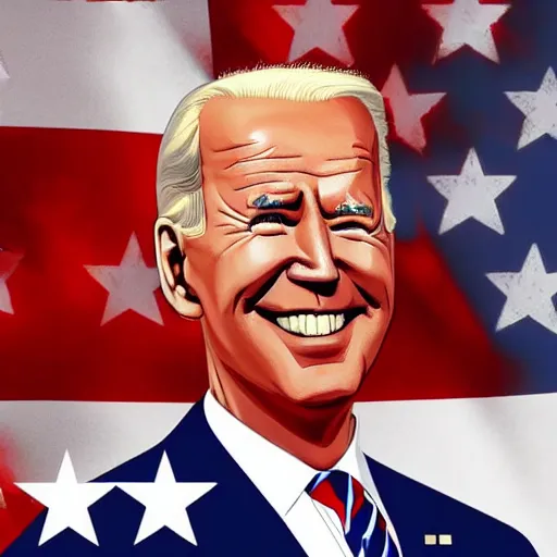 Image similar to joe Biden as captain America, highly detailed, photorealistic, award winning cinematic