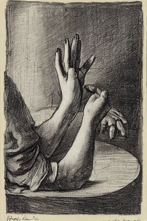 Image similar to how to draw a hand by Hogarth